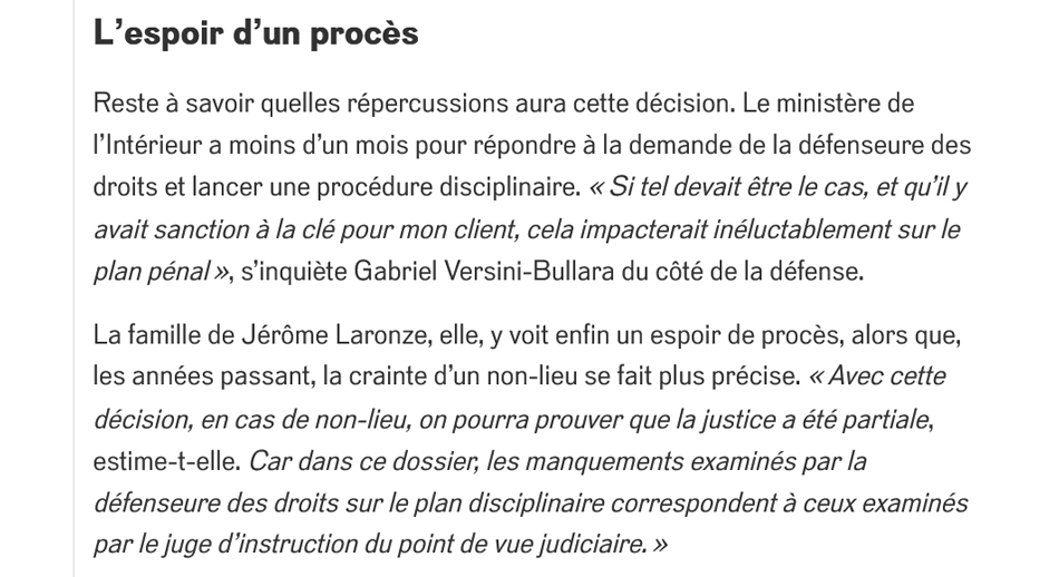 Avocat Gabriel Versini - Affaire Laronze : dossier écrit par Marie Astier pour le journal Reporterre, le 31 janvier 2025 par Marie Astier